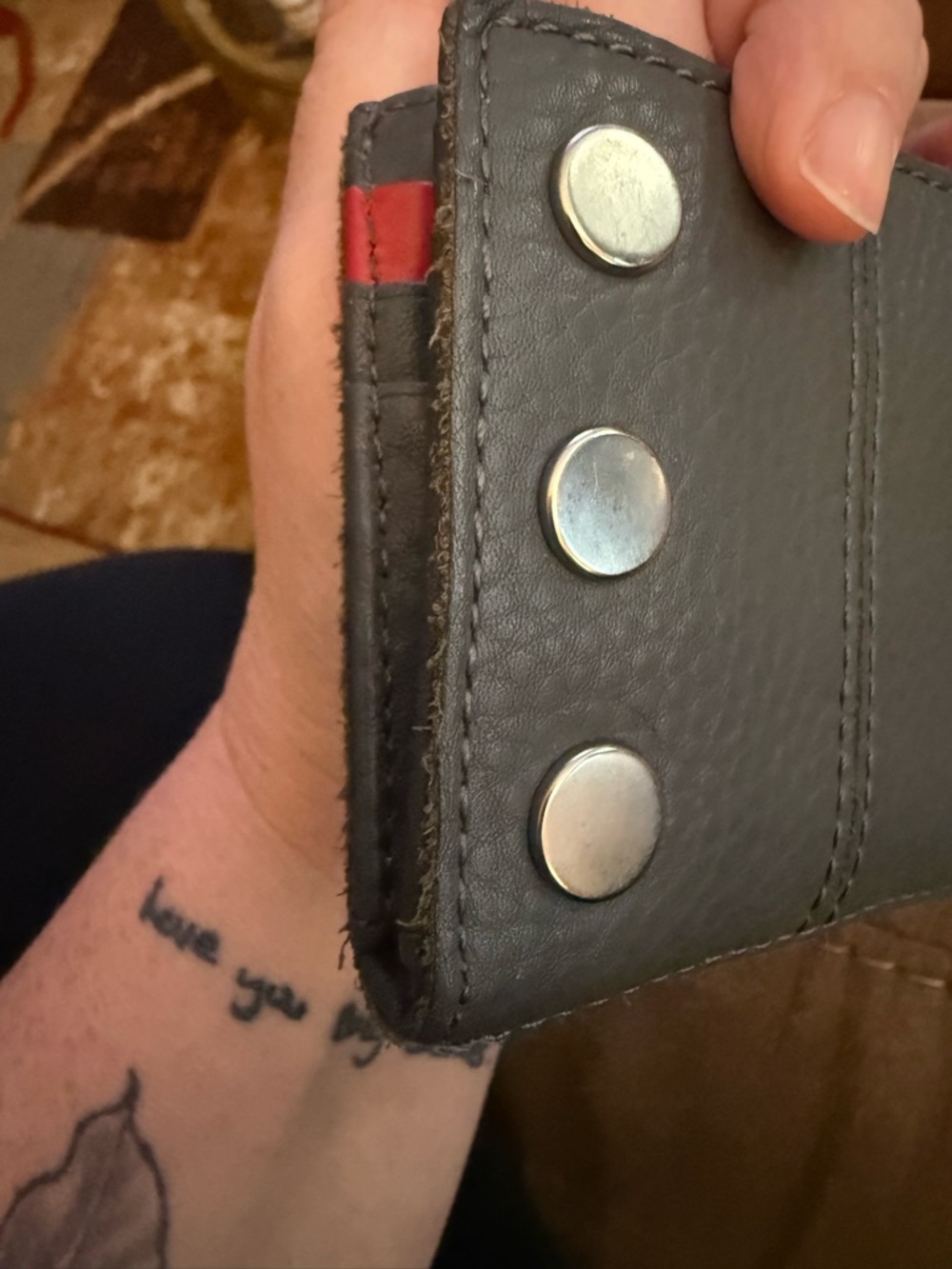 Hammitt 110 North Wallet – Dark Gray Leather | Very Good Condition - Picture 3 of 8